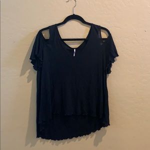 Free People cold-shoulder Shirt